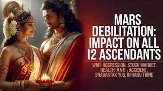 Mars debilitation impact on all 12 ascendants astrology [upl. by Terej]