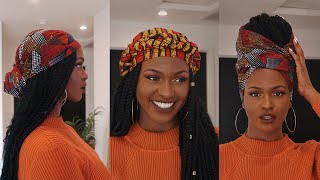 HOW TO TIE A HEADWRAPTURBAN TUTORIAL  4 QUICK AND EASY STYLES  Kiitana [upl. by Cissy]