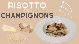 Risotto champignon riz crémeux à litalienne [upl. by Ahseiyk573]