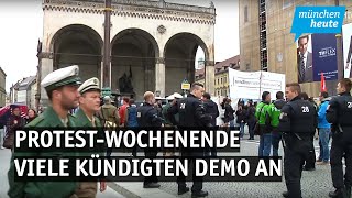 ProtestWochenende – Reichsbürger Querdenker Gewerkschaften und letzte Generation kündigte Demo an [upl. by Robina]