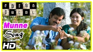 Sathuranga Vettai Scenes  Ishaara Nair saves Natraj  Ishaara and Natraj get married  Munne Song [upl. by Elleraj]