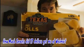 I Spent 17 Dollars On Snacks At Walmart Asmr [upl. by Carberry]