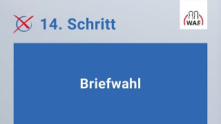 Briefwahl  Betriebsratswahl  Schritt 14 [upl. by Milore403]