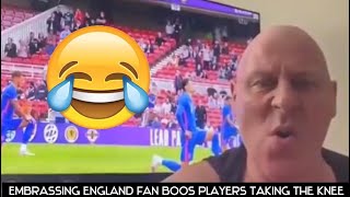 DISGUSTED REACTING TO AN ENGLAND FAN BOOING BLM IN FRONT OF HIS TV [upl. by Marlin]