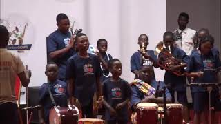 JAYA KIDS ORCHESTRA était sur Festival Fanfare Gospel au Palais des Congrès de Cotonou [upl. by Notlem]