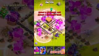 Clash of Clans  yeti smash  hall town  cocclash airdefense coc cocarmy shorts coc [upl. by Anoiuq]