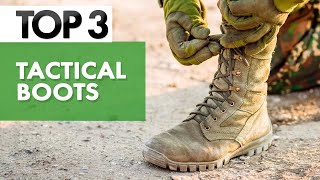 TOP 3 Best Tactical Combat Boots In 2022 [upl. by Anuahsat]