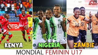 COUPE DU MONDE FEMININE U17 TROIS NATIONS AFRICAINES EN LICE [upl. by Wailoo913]