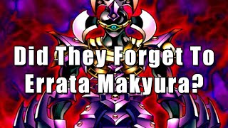 Did They Forget To Errata Makyura  YuGiOh September 2020 Ban List [upl. by Whittemore215]