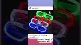 Glasses Led light 😎shopping  cod available partychasma [upl. by Sou]