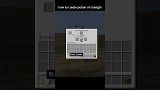 How to make potion of strength in Minecraft🧐 [upl. by Kizzee]