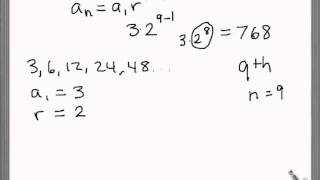 finding the nth term of a geometric sequence [upl. by German761]