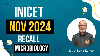 INICET Nov 2024 Recall  Microbiology  Dr J Suria [upl. by Iddet]