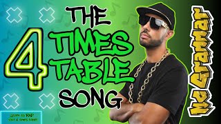 Learn Your Four Times Table in Rap  MC Grammar 🎤  Educational Rap Songs for Kids 🎵 [upl. by Dud]