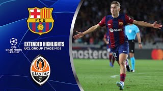 Barcelona vs Shakhtar Donetsk Extended Highlights  UCL Group Stage MD 3  CBS Sports Golazo [upl. by Vevina823]