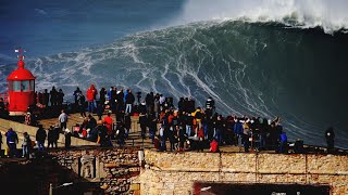 Nazaré epic swell February 25 2022 [upl. by Darcia]