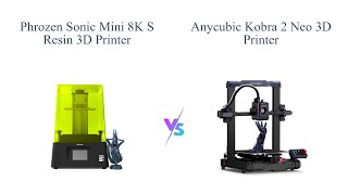 Phrozen Sonic Mini 8K S vs Anycubic Kobra 2 Neo 3D Printers 🖨️🔍 [upl. by Drucilla]