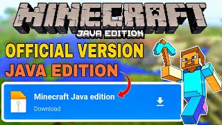 Download Minecraft java edition official for Android device  play Minecraft java edition for mobile [upl. by Eeralav29]