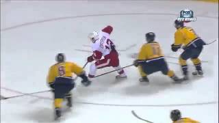 Pavel Datsyuk Amazing Goal Against Predators 21913 [upl. by Suivatnod]