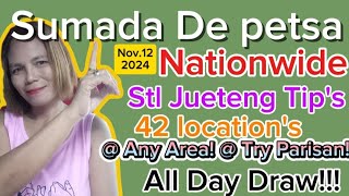 Sumada De petsa nationwide Stl Jueteng Tips 42 locations♥️ November 122024 [upl. by Weibel449]