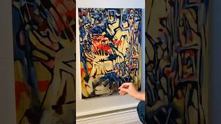 something incomprehensible emerging art abstractpainting paintingtimelapse [upl. by Siroved]