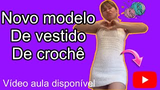 Vestido de crochê verão 2025 crochet resenha [upl. by Tjaden467]