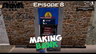 Arma 3 Asylum  Rags To Riches Ep 8  Making Bank [upl. by Adnauqal737]