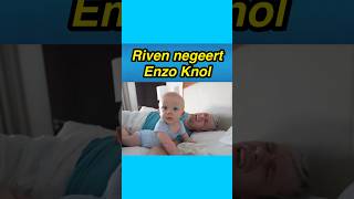 👶😂 Riven negeert Enzo Knol enzoknol myron vlog [upl. by Seuqirdor]