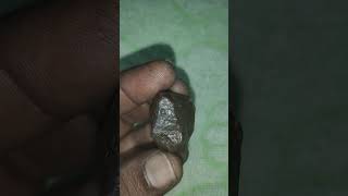 Carbonado meteorite black diamond 15gms non magnetic full of fusion crust [upl. by Ecneps]