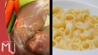 SOPA DE PASTA BÁSICA  Con caldo de pollo casero [upl. by Luapnaes]