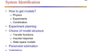 Lect2 Overview of System Identification [upl. by Jonell]