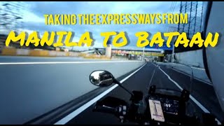 Expressways from Manila to Bataan Motorcycle journey around Bataan Peninsula  Part 1 [upl. by Choo325]