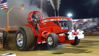 Tractor Pull 2022 Pro Stock Tractors The Pullers Championship saturday [upl. by Elaen]