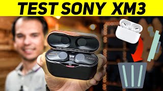 SONY WF1000 XM3  TEST COMPLET  MIEUX QUE MES AIRPODS PRO  LES MEILLEURS ÉCOUTEURS SANS FIL [upl. by Eremahs]