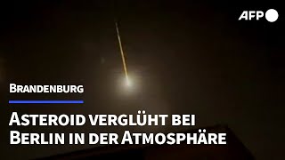 Asteroid verglüht bei Berlin in der Atmosphäre  AFP [upl. by Aschim164]