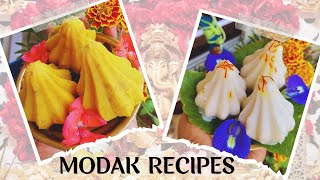 MODAK RECIPE  GANESH CHATURTHI MODAK RECIPE  2 TYPES OF MODAK RECIPES [upl. by Hal]