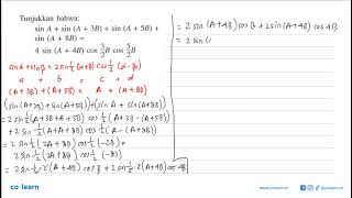 sin A  sin A  3B  sin A  SB sin A  8B Z8 8 4 sin A  4B cos cos [upl. by Busby]