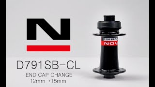 NOVATEC HUBD791SBCL END CAP Change 12mm to 15mm [upl. by Aita]