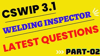 CSWIP 31 Welding InspectorQAQC Inspector Exam latest Questions Part 2 [upl. by Cottle702]