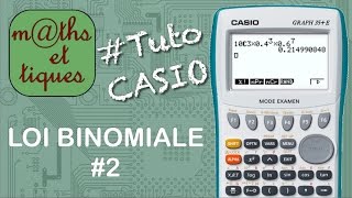 PROBA  Calculer une probabilité pour une loi binomiale formule  Tutoriel CASIO [upl. by Annairdna376]