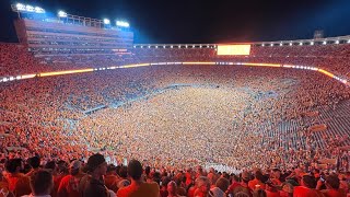 Greatest loudest moments from Tennessee vs Alabama field storming Rocky Top team entrance [upl. by Esyli]