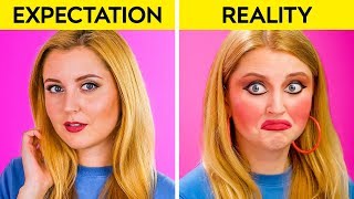 EXPECTATION VS REALITY  Funny Relatable Situations by 123 GO [upl. by Lehcyar]