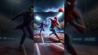 Spider man running with flash power vs joker marvel avanger spiderman trending shorts respect [upl. by Egap]