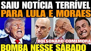 TRUMP CUMPRIU SAIUU NOTÍCIA TERRÍVEL PARA LULA E MORAES BOLSONARO COMEMORA DERROTA DE LULA E PT [upl. by Skricki]