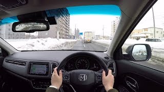 【Test Drive】2018 New HONDA VEZELHRV HYBRID Honda SENSING 4WD  POV City Drive [upl. by Staw168]