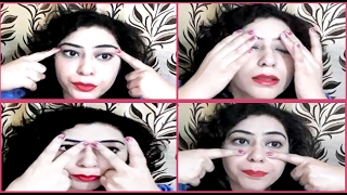 5 minute Face Yoga exercise to Get rid of Under Eye Dark Circles Wrinkles amp Puffy Eyes [upl. by Kane]