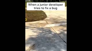 When a junior developer tries to fix a bug [upl. by Heady]