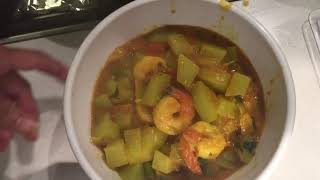 Australian Vegetable choko curry with prawnhome style choko curryIndian style choko curry [upl. by Akinnej]