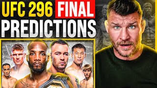 BISPING UFC 296 Edwards vs Covington  FINAL PREDICTIONS [upl. by Fital866]