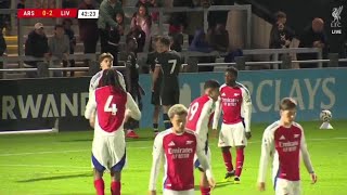 Tyler Morton Goal  Arsenal U21 vs Liverpool U21 02 [upl. by Ellezaj]